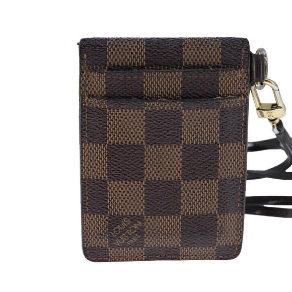 LOUIS VUITTON Damier Ebene Porte Cartes ID Bandouliere Case - Picture 2 of 14